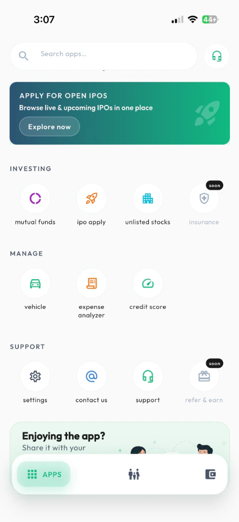 GrowMint — household assets portfolio and credit health